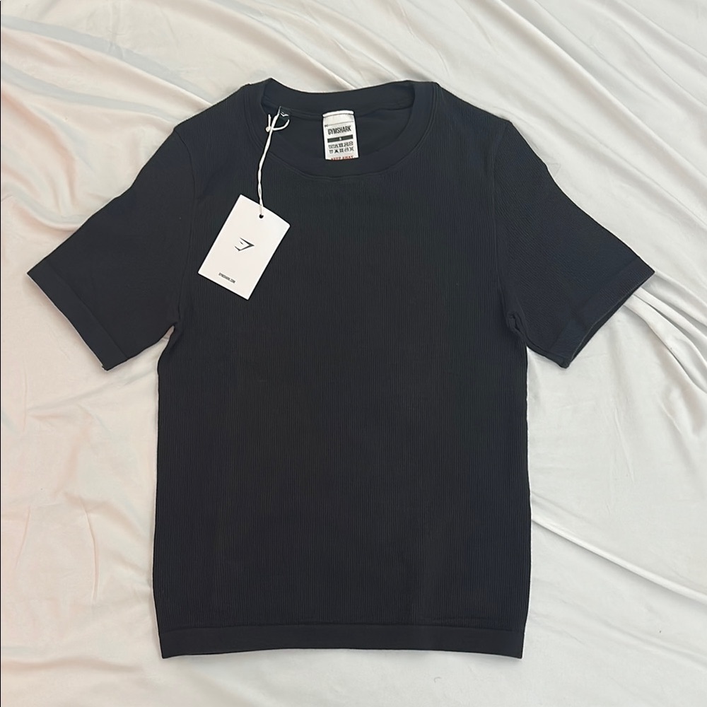 Women’s Gymshark Ribbed Cotton Seamless Body Fit T-Shirt - Size Small